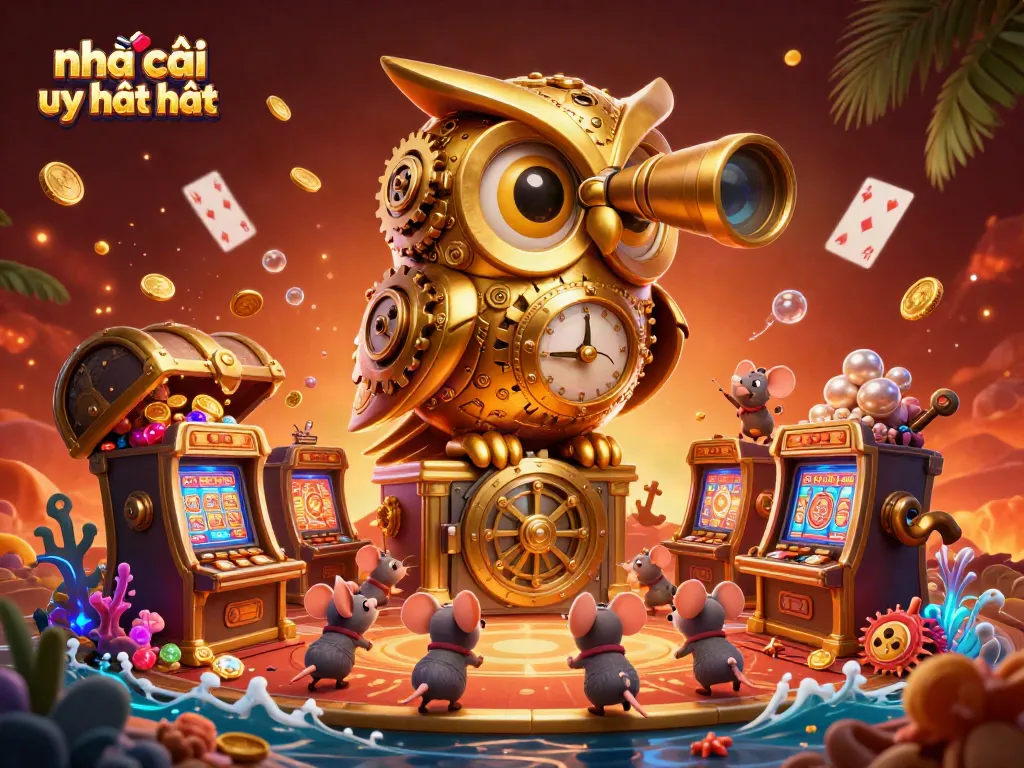 Playing and winning at nhà cái uy tín nhất in an ultra-detailed 3D casino scene.