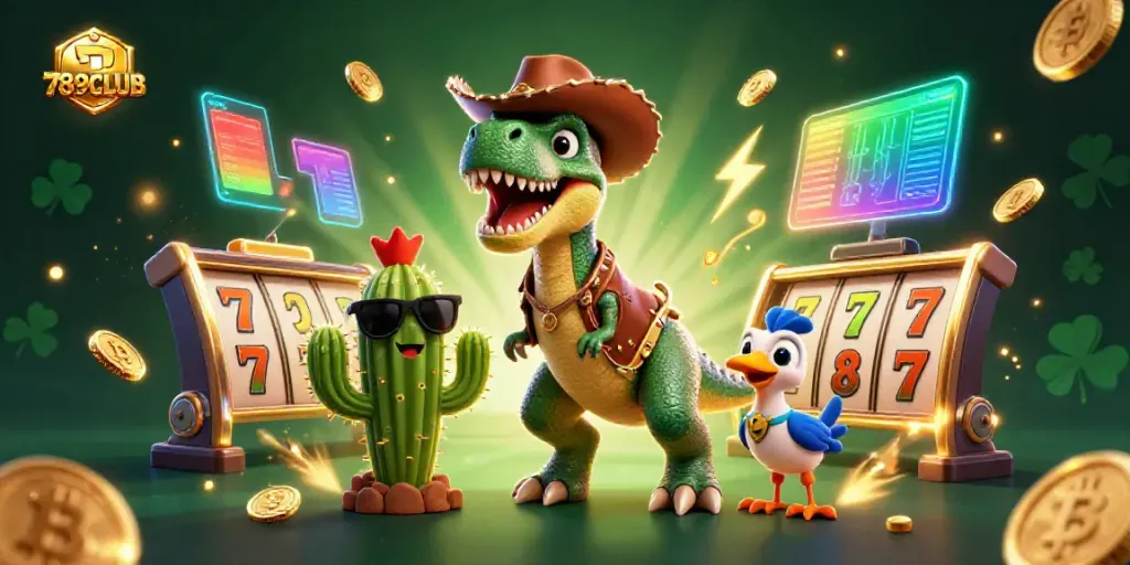 Engage in thrilling gameplay at 789CLUB, where slot reels and exciting casino elements await!