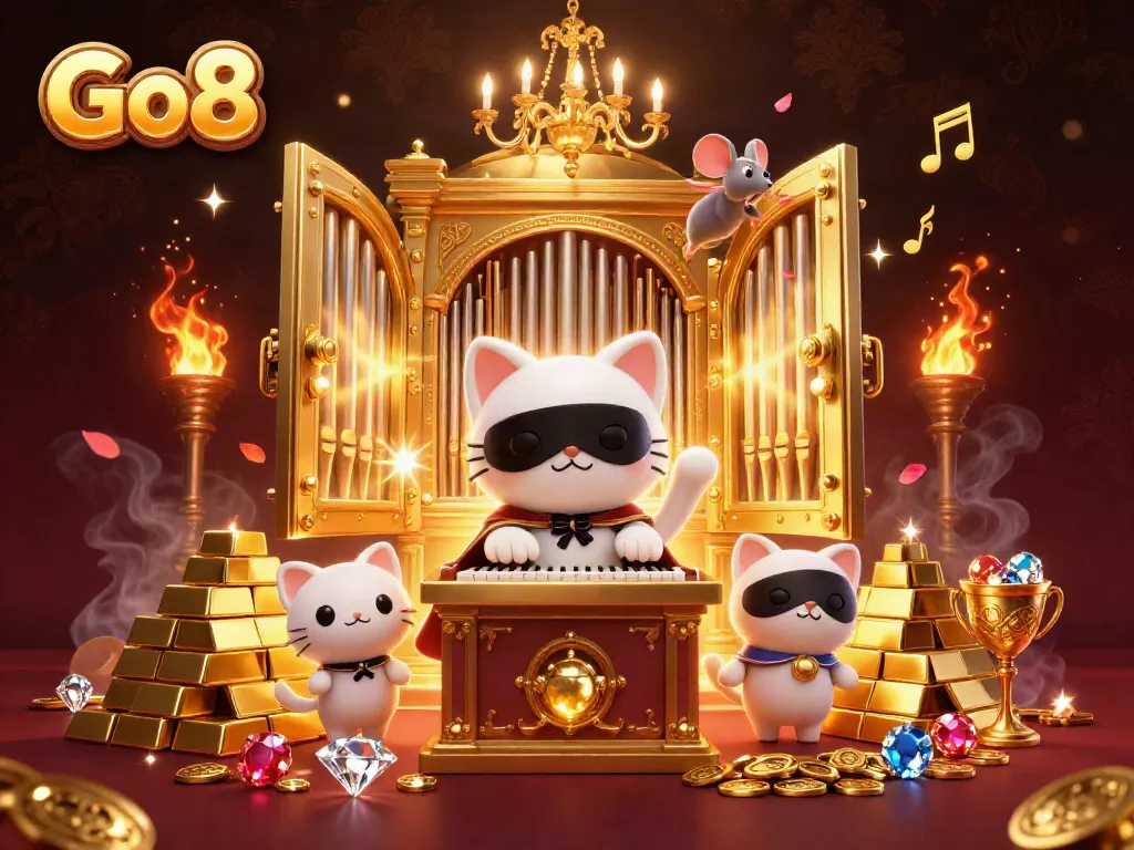 Experience thrilling gameplay at Go8 with dynamic casino elements and engaging characters in a vibrant scene.