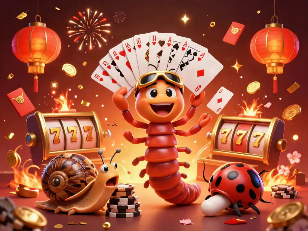 Experience the excitement of Polostoto with a vibrant 3D casino scene featuring unique characters and gaming elements.