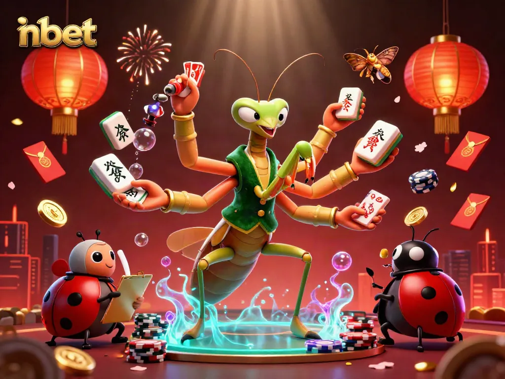 Experience thrilling nbet gaming with vibrant casino characters amidst dynamic elements.