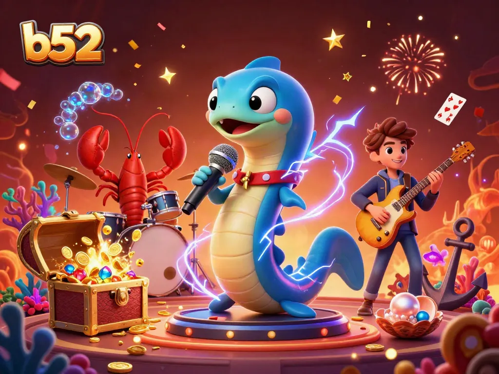 Experience the excitement of b52 gaming with vibrant underwater casino action.
