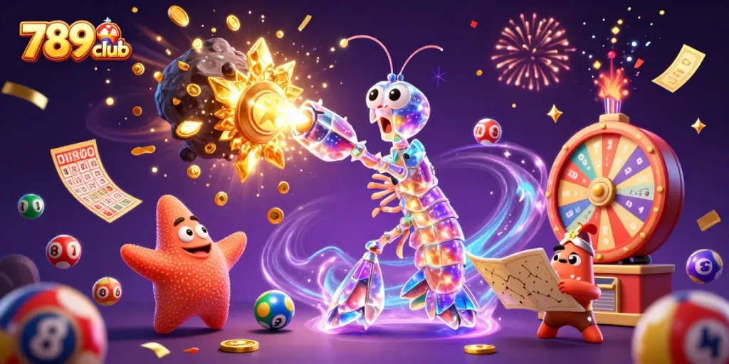 Engage in thrilling gameplay at 789club with an exciting prize wheel and dynamic lottery elements.